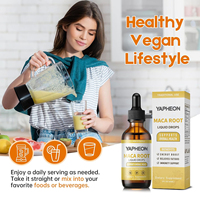 Gouttes liquides de racine de Maca OEM 60 ml, 60 portions, extrait 30:1 avec Ashwagandha et L-Arginine pour l'énergie