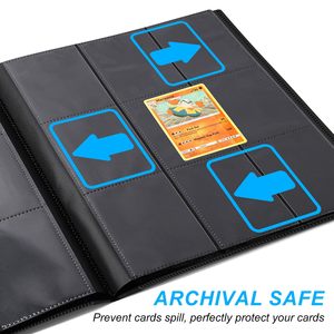 Album <span class=keywords><strong>de</strong></span> cartes à collectionner, 9 pochettes, porte-cartes <span class=keywords><strong>de</strong></span> baseball, <span class=keywords><strong>livre</strong></span> <span class=keywords><strong>de</strong></span> <span class=keywords><strong>collection</strong></span> avec 360 pochettes à chargement latéral - Product Image 3