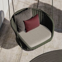 Style nordique trois pièces PE en osier rotin chaise meubles de Patio cour salon canapé combinaison pour terrasse jardin canapés