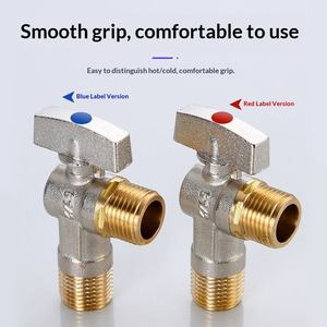 Válvula Angular de Cobre, Gran Caudal, Diseño de Lujo, <span class=keywords><strong>Origen</strong></span> China, para Cocina y Baño, 1 Año de Garantía, Sin Servicio Postventa - Product Image 2