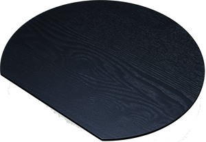 Set de table demi-lune de style japonais, réversible (rouge/noir), 36 cm, pour plateaux de service, vaisselle japonaise, Nouvel An, café - Product Image 3