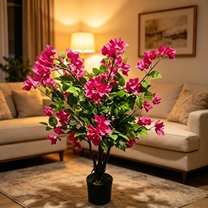 High Quality Real Touch <b>Artificial</b> Silk Bougainvillea <b>Trees</b> Durable Indoor Desktop Plants - Product Image 4