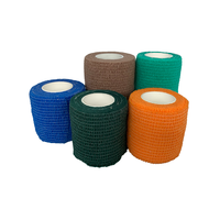 Bandage Cohésif Médical Élastique Respirant et Flexible de Qualité Supérieure, 2,5 cm, 5 cm, 7 cm, 10 cm, avec Logo Personnalisé Imprimé