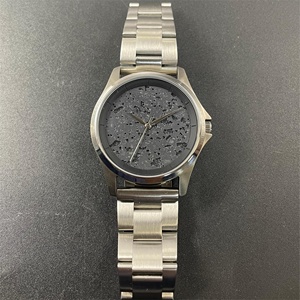 Reloj Clásico para Hombre <span class=keywords><strong>de</strong></span> 39 mm con Esfera <span class=keywords><strong>de</strong></span> Roca Volcánica Natural, Relojes <span class=keywords><strong>de</strong></span> Cuarzo con Caja <span class=keywords><strong>de</strong></span> Titanio y Correa <span class=keywords><strong>de</strong></span> Acero Inoxidable - Product Image 2