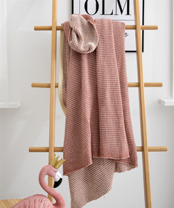 Acceptez la couverture tricotée 100 % coton doux personnalisée pour la décoration des enfants et de la maison Voyage <span class=keywords><strong>KN</strong></span> - Product Image 1