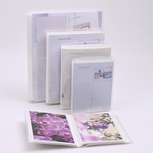 Álbum de Fotos Personalizable de PVC, 8x10 Pulgadas, Cuero Blanco Transparente, Impreso, para Tarjetas de Boda, Ecológico y Duradero - Product Image 3