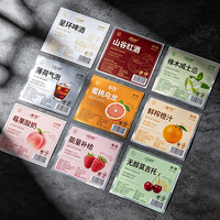 Rouleau d'étiquettes autocollantes colorées et imperméables pour vin de fruits, idéal pour la brasserie artisanale et la production en petites séries