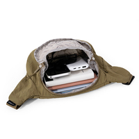 Nouveau sac de poitrine en nylon imperméable léger multi-compartiments, ajusté, en forme de baril, avec fermeture éclair et compartiment pour lettres, pour l'extérieur
