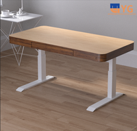 Bureau à domicile moderne gris bureau électrique debout hauteur réglable ordinateur et table de jeu 3 hauteurs prédéfinies pour bureau à domicile