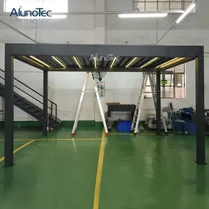 Motor Operating Movable Louver Pergola Roof With Side Screen