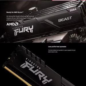 Memoria RAM Fury DDR4 8G 16G 32GB 3600 3200Mhz para PC, 288 Pines, 1.2V, con Disipador de Calor para Escritorio o Placa Base, Kingston Fury DDR4 RAM - Product Image 2