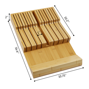 <span class=keywords><strong>Portacoltelli</strong></span> <span class=keywords><strong>da</strong></span> Cucina Grande in Bambù 2026 per <span class=keywords><strong>Cassetto</strong></span>, Blocco <span class=keywords><strong>Portacoltelli</strong></span> <span class=keywords><strong>da</strong></span> <span class=keywords><strong>Cassetto</strong></span> con 17 Scomparti, Inserto Organizzatore per Coltelli <span class=keywords><strong>da</strong></span> <span class=keywords><strong>Cassetto</strong></span> - Product Image 3
