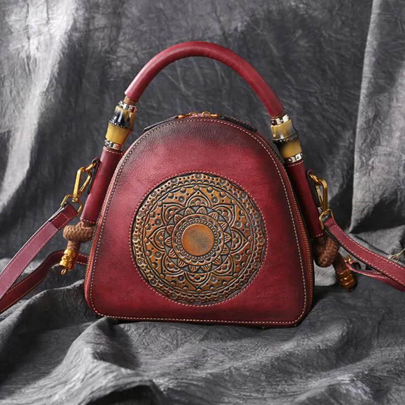 100% Genuine Leather Designer Handbags Famous Brands Cow Leather Bags Original Bamboo Handbag