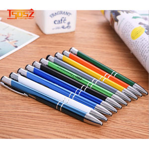 Stylo rétractable en métal Ascent à encre bleue - Product Image 6