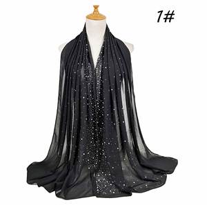 Hiyab de Lona y Chifón de Color Puro para Mujer, Transpirable, para las Cuatro Estaciones - Product Image 2