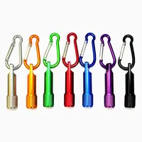 Mini lampe de poche LED en aluminium personnalisée Lumière tactile puissante avec design créatif coloré Lumière de poche cadeau pour le camping et la randonnée