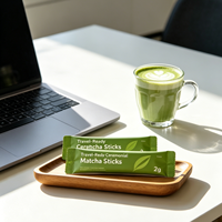 Poudre de Matcha Instantanée en Sachets pour Latte, Matcha Crémeux et Vegan pour la Maison et les Cafés