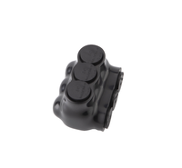 Conectores de Cable Eléctrico Negros UL QMS-S3-0-3, Conectores Multi-Tap Aislados, Terminales LUG de Entrada de un Solo Lado, UL y No UL