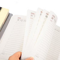 Vente en gros personnalisé Planificateur d'affaires haut de gamme en cuir PU A5 Agenda hebdomadaire Cahier de bureau