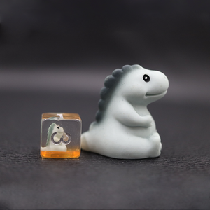 Juego de 7 dados de resina con bordes redondos para D&D, 12 caras, cristalino azul grisáceo, T-Rex <span class=keywords><strong>Cice</strong></span> - Product Image 4
