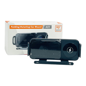 Support magnétique pour téléphone pour grille d'aération de voiture avec chargeur sans fil compatible avec les écrans pliables et plats - Product Image 2