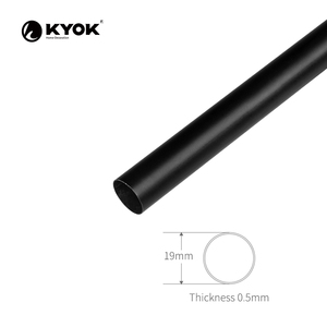 Tringles à rideaux classiques KYOK avec embouts dorés, design torsadé, style traditionnel, diamètre de 0,75 à 0,99 pouce - Product Image 2