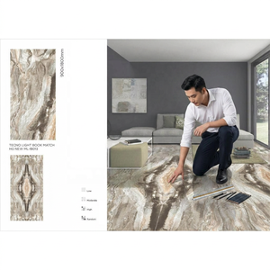 กระเบื้องพอร์ซเลนเคลือบเงา Travertino Classico ขนาด 900x1800 มม. ผิวขัดเงา สำหรับตกแต่งภายในสไตล์คลาสสิก - Product Image 2