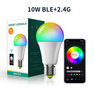 <span class=keywords><strong>Ampoule</strong></span> LED intelligente Bluetooth 9W, nouvelle vente directe d'usine, E26, multicolores, blanc chaud, blanc froid - Product Image 1