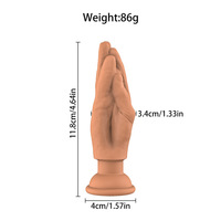 Vibromasseur en silicone en forme de poing droit, auto-stimulation, masturbateur anal féminin, jouets pour adultes pour couple