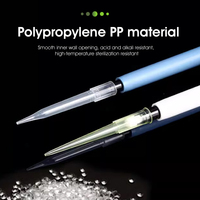 Vente Consommables de laboratoire Pointe de pipette 5-10ul 200ul jaune 1000ul bleu Pointes de paille complètes de différentes tailles