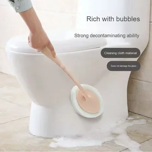 Wholesale New Color <b>Long</b>-<b>Handled</b> Sponge Cleaning <b>Brush</b> Easy Use for Baby's Kitchen Toilet for Daily Home Necessities Removes Oil - Product Image 3