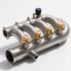 Pièces de collecteur d'échappement turbo en acier inoxydable automobile OEM personnalisées en Chine, pièces moulées au sable - Product Image 1