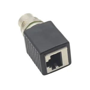 M12 Connector 8 Pin DIN Type IP67 Waterproof Industrial <b>Adapter</b> with Female Rj45 <b>Plug</b> Circular Connector - Product Image 2