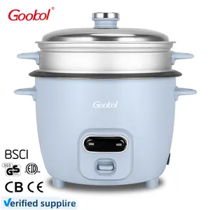 Hot Selling 1.8L Personal Mini Rice Cooker Stainless Steel Drum Electric Rice Cooker With Non Stick Coating Inner Pot