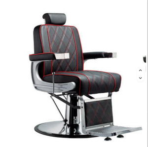 Fauteuil de Barbier Haut de Gamme en Métal, Style Américain, Pliable, Rotatif, Accoudoirs Personnalisables pour Permanente, Coloration et Coiffure - Product Image 3