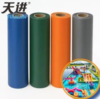 Tissu en PVC tissé 700 GSM pour château gonflable, bâche respirante, résistante aux UV, matériau enduit robuste pour structures gonflables