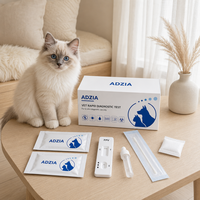 Carte de test rapide ADZIA pour l'antigène du virus de la panleucopénie féline (FPV), kit de diagnostic vétérinaire pour cliniques vétérinaires