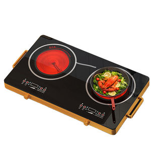 Cocina de inducción El mejor <span class=keywords><strong>horno</strong></span> táctil digital 2200W 2 quemadores dobles El mejor precio Cocina de inducción de cerámica - Product Image 1