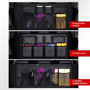 Organisateur de <span class=keywords><strong>voiture</strong></span> Portable Modules de stockage détachables <span class=keywords><strong>coffre</strong></span> siège arrière organisateur suspendu cuir <span class=keywords><strong>plastique</strong></span> maille Polyester <span class=keywords><strong>Protection</strong></span> - Product Image 5