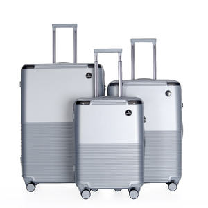 경량 100% PC 여행용 캐리어 세트 대용량 방수 알루미늄 스피너 휠 트롤리 - Product Image 1
