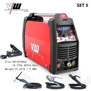 Soldadora TIG <span class=keywords><strong>de</strong></span> Arco <span class=keywords><strong>de</strong></span> Argón VECTOR AC DC con Pulsos, 220V, Inversor IGBT, para Aluminio, Casco <span class=keywords><strong>de</strong></span> Soldadura, Serie London2400 - Product Image 6
