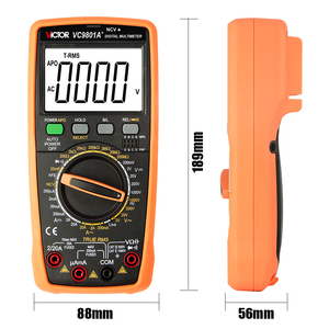 VICTOR-Medidor de capacitancia 9808 + 2000uF, medidor de temperatura e inducción de frecuencia de 10MHz, multímetro Digital LCR 3 1/2 - Product Image 4