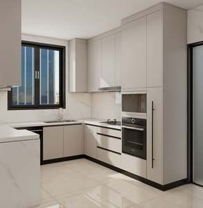 Ensemble complet de cuisine moderne modulaire blanc, armoire de cuisine, placard de cuisine pour le garde-manger, meubles de cuisine - Product Image 4