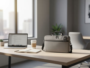 Borsa a tracolla per laptop in nylon con sistema di trasporto protettivo per uso quotidiano - Product Image 2