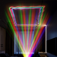 Projecteurs laser RGB à 1 œil CE 500mW en aluminium pour spectacle scénique DMX512, éclairage de fête pour Noël, discothèque, DJ