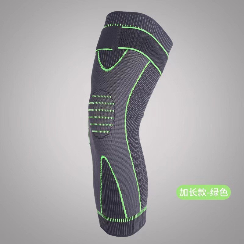 Green long strap-mugwort knee pads