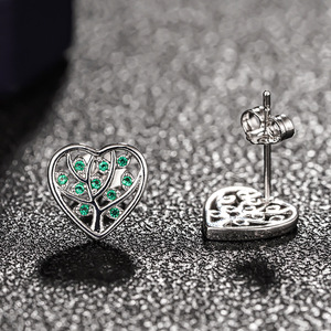 Orecchini a Forma di Cuore e Foglia per Donne, Accessori per Orecchie Semplici e alla Moda per Uso Quotidiano - Product Image 6