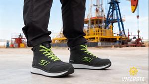 Men and <strong>Women</strong> Safety Shoes Composite <strong>Toe</strong> <strong>Cap</strong> Breathable Lightweight Work Footwear Anti Slip Waterproof Outsole Safety <strong>Boot</strong> - Product Image 5