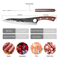 Xyj couteaux à filet de cuisine, ustensiles de cuisine japonais faits main de haute qualité, couteau de boucher à marteler