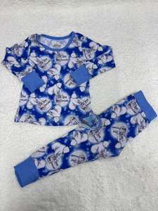 ชุดนอนเด็กทารกผ้าไผ่พิมพ์ลายตามสั่ง ชุดเสื้อผ้าเด็กจากโรงงาน เป็นมิตรกับสิ่งแวดล้อม ชุดลำลองแขนยาว 2 ชิ้น สไตล์ KPOP - Product Image 6